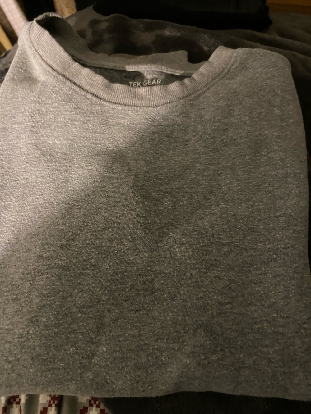 tek gear women’s Heather Gray Crewneck Pullover Sweater